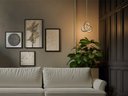 Ver imagem 3 de Luminária Preta de Teto Pendente Catar Led Taschibra 15w 3000k Luz Quente
