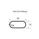 Ver imagem 2 de Bastão Curvo Oblongo 750 x 750mm Cromado Gasômetro Madeiras