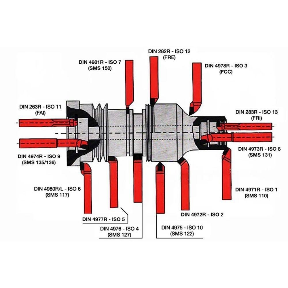 Ferramenta Soldada Curva P/ Torno Copiador Fcc - 1212 D K10 - 2