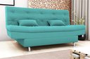 Ver imagem 2 de Sofá Cama Salomé Veludo Verde Menta E437 - Matrix