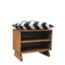 Ver imagem 2 de Sapateira Puff preto e branco