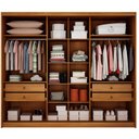 Ver imagem 3 de Guarda Roupa Casal Linea Plus 6 Portas 4 Gavetas Cinamomo Fendi - Novo Horizonte