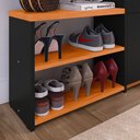 Ver imagem 4 de Sapateira Hall Entrada 2 Gaveta Basculante Puxador Concha Banco Prateleira Sala Quarto Retrô - Rpm