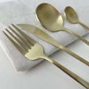 Ver imagem 7 de Faqueiro Ópera Lyor 16 Peças Aço Inox Dourado