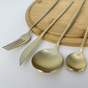 Ver imagem 4 de Faqueiro Ópera Lyor 16 Peças Aço Inox Dourado