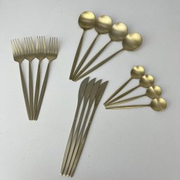 Faqueiro Ópera Lyor 16 Peças Aço Inox Dourado - 5