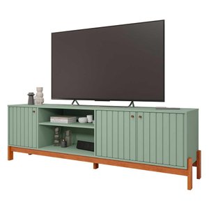 Rack Bancada para Tv 100% Mdf Holanda Permobili Salvia/cinamomo