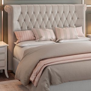 Cabeceira para Cama Box Queen 202cm Sophy Pu Off White - Sallar Home