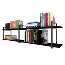 Ver imagem 3 de Prateleira Industrial Moveis Escritorio Quarto Estante Infantil Livro Preto Organizador Brinquedos