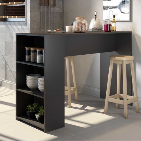 Bancada de Cozinha com Nichos 136cm Soluzione Móveis