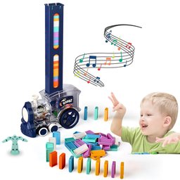 Brinquedo Trenzinho Infantil Dominó Colorido Educativo - 1