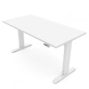 Ver imagem 2 de Mesa para Escritório com Regulagem de Altura Elétrica Bivolt Baher 140cm Branca