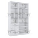 Ver imagem 3 de MÓDULO CLOSET M384.B (5 GAVETAS, NICHOS E PRATELEIRAS) MUNDI MOVEIS