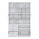 Ver imagem 2 de MÓDULO CLOSET M384.B (5 GAVETAS, NICHOS E PRATELEIRAS) MUNDI MOVEIS