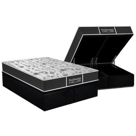 Cama Box Baú King: Colchão Molas Masterpocket Ensacadas Probel Prolastic Prodormir Sleep + Base