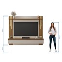 Ver imagem 3 de Painel para Tv até 65" Nt1345 Off White Tx/freijó Trend Notável Móveis