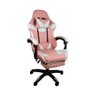 Cadeira Gamer Stillus Ergonômica com Apoio para Os Pés Rosa Chiclete - 10