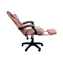 Ver imagem 3 de Cadeira Gamer Stillus Ergonômica com Apoio para Os Pés Rosa Chiclete