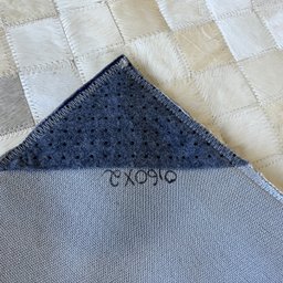 Tapete de Couro Passadeira Bege Claro 0,60x2,00 S/b Pç 5x5cm - 3