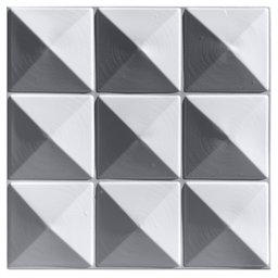 Forma 3D Gesso e Cimento ABS - Pirâmide 40x40 - 3