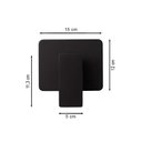 Ver imagem 5 de Kit C/4 Acabamentos Registro Mono Comando Base Docol Preto