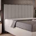 Ver imagem 2 de Cabeceira Cama Box King 195 cm Dália W01 Linho Bege - Lyam Decor