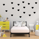 Ver imagem 1 de Kit Adesivos Parede Coração Preto Quarto Infantil/bebe