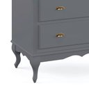 Ver imagem 2 de Cômoda de Madeira 4 Gavetas Pés Luis Xv 60816 Hannover - Cinza