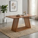 Ver imagem 2 de Mesa de Jantar Pitaia 22177 6 Lugares Retangular MDF 180x90cm Cinamomo Milani Movelaria