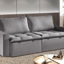 Ver imagem 1 de Sofá Cama Retrátil e Reclinável 190cm Veludo Itália