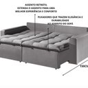 Ver imagem 4 de Sofá Cama Retrátil e Reclinável 190cm Veludo Itália