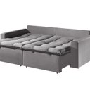 Ver imagem 2 de Sofá Cama Retrátil e Reclinável 190cm Veludo Itália