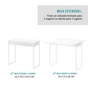 Ver imagem 5 de Mesa Dobrável para até 4 Lugares Branca Carraro