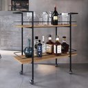 Ver imagem 1 de Carrinho Bar Industrial 2 Prateleiras 90cm Artho Mel Z54 - Mpozenato