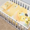 Jogo de Lençol de Berço Americano 3 Peças Infantil Estampado Fronha Elástico Menino Menina Abelinha - 1