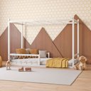 Ver imagem 4 de Cama Infantil Fortaleza Branco/Acetinado