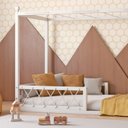 Ver imagem 5 de Cama Infantil Fortaleza Branco/Acetinado