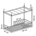 Ver imagem 3 de Cama Infantil Fortaleza Branco/Acetinado