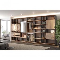 Closet Guarda Roupa 3 Arm. 3 Gav. Linha Clothes - 2 Closet Guarda Roupa 3 Arm. 3 Gav. Linha Clothes - 2