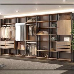 Closet Guarda Roupa 3 Arm. 3 Gav. Linha Clothes - 1 Closet Guarda Roupa 3 Arm. 3 Gav. Linha Clothes - 1