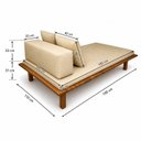 Ver imagem 4 de Chaise Long Paradise Ref.310 Yescasa Marrom/Nogueira