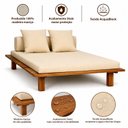 Ver imagem 6 de Chaise Long Paradise Ref.310 Yescasa Marrom/Nogueira