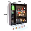 Ver imagem 4 de Adega Barzinho Bar De Parede Dose Certa 50ml Sem Desperdício Mdf