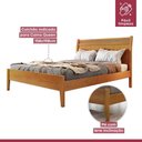 Ver mais imagens de Cama Casal Queen Esmeralda Ratam 160cm Amêndoa Mel Josandro Cor:amêndoa Mel
