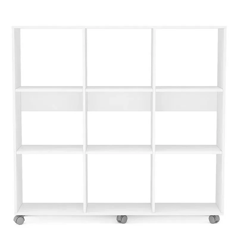 BALCÃO COLMEIA 9 NICHOS COM RODÍZIO LOJA LIVROS INFANTIL MDF - 1