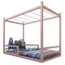 Ver imagem 2 de Cama Infantil em Pinus Fortaleza Rosa/Limonada