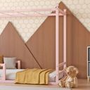 Ver imagem 6 de Cama Infantil em Pinus Fortaleza Rosa/Limonada