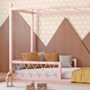 Ver imagem 5 de Cama Infantil em Pinus Fortaleza Rosa/Limonada