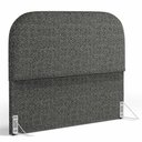 Ver imagem 1 de Cabeceira Cama Box Casal 140cm Orgânica Lanna W01 Linho Mescla Chumbo - Lyam Decor