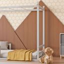 Ver imagem 6 de Cama Infantil Madeira Maciça 97CMX197CM Fortaleza Cinza/Prata Fina